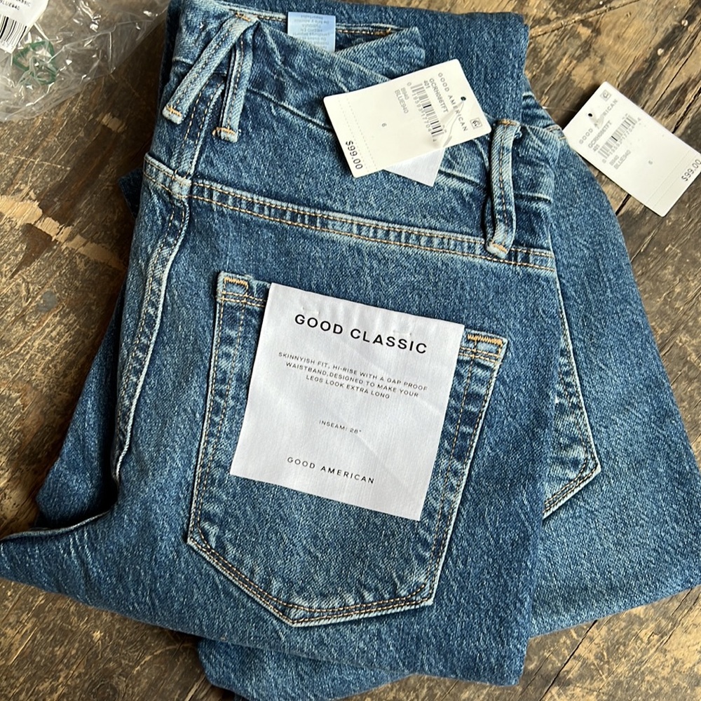 Good American Jeans Womens 0 2 4 6 25 26 27 28 Good Classic New NWT Skinny Blue